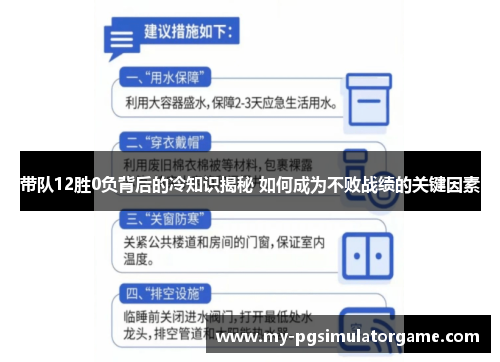 带队12胜0负背后的冷知识揭秘 如何成为不败战绩的关键因素