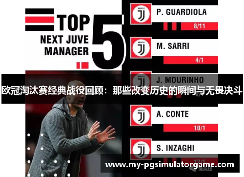 欧冠淘汰赛经典战役回顾：那些改变历史的瞬间与无畏决斗